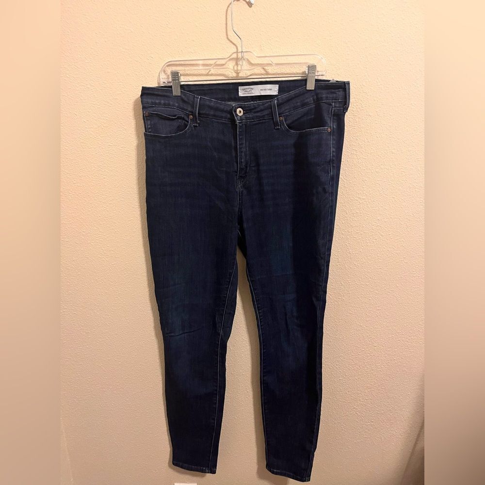 Signature by Levi Strauss Deep Blue Women's Skinny Jeans